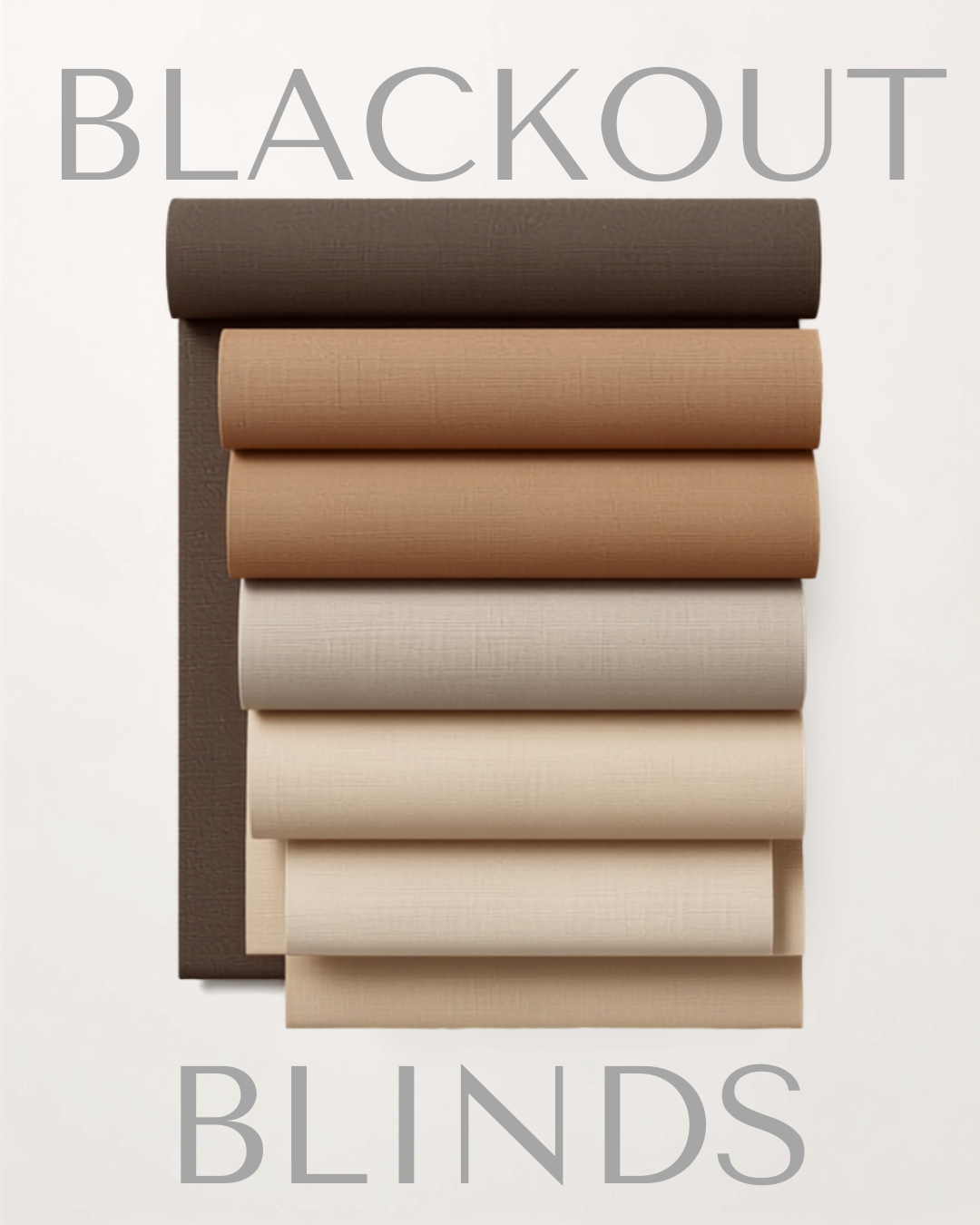 Blackout roller blind creating a calm, private mood in an interior